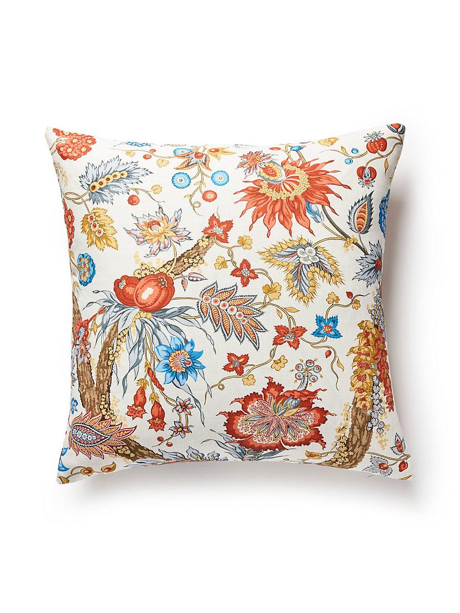Scalamandre Fleurs Tropicales 22 X 22 - Autumn Multi Decorative Pillow