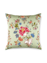 Scalamandre Camellia Trellis 22 X 22 - Seafoam Posey Decorative Pillow