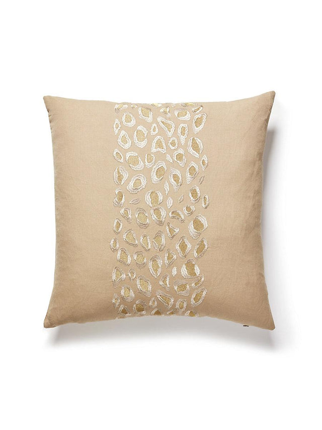 Scalamandre Catwalk Embroidery 22 X 22 - Desert Decorative Pillow