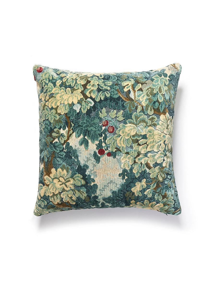Scalamandre Marly / Como 22 X 22 - Blues / Navy Decorative Pillow
