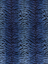 Scalamandre Tigre | Silk Blues & Black Fabric