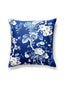 Scalamandre Ascot Linen Print 22 X 22 - Indigo Decorative Pillow