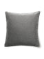Scalamandre Dapper Flannel 22 X 22 - Smoke Decorative Pillow