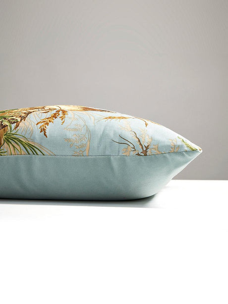 Scalamandre Edwin'S Covey 22 X 22 - Multi On London Blue Decorative Pillow