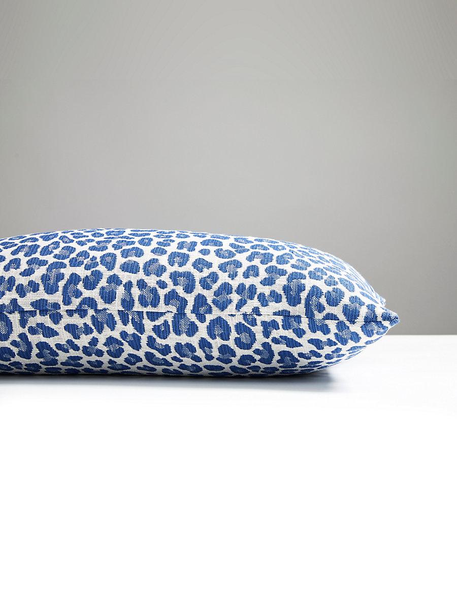 Scalamandre Backyard Bengal Outdoor 14 X 22 - Cobalt Decorative Pillow