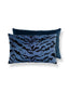 Scalamandre Tigre/Velvet 22 X 14 - Blues & Black / Indigo Decorative Pillow