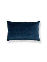 Scalamandre Tigre/Velvet 22 X 14 - Blues & Black / Indigo Decorative Pillow