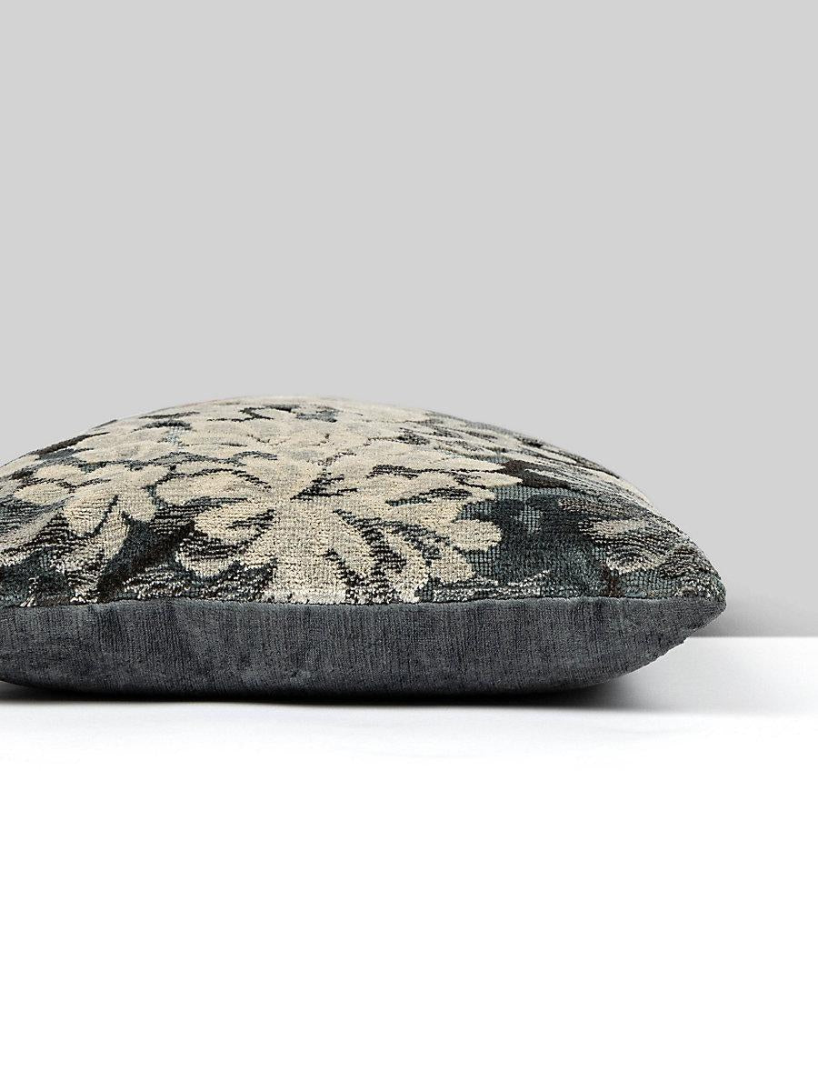 Scalamandre Marly / Como 14 X 22 - Grigio / Slate Decorative Pillow