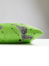 Scalamandre Zebras Petite 22 X 22 - Lime Decorative Pillow