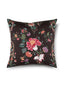 Scalamandre Camellia Trellis 22 X 22 - Onyx Ruby Decorative Pillow