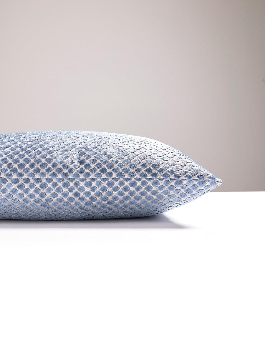 Scalamandre Etosha Velvet 22 X 22 - Bluestone Decorative Pillow