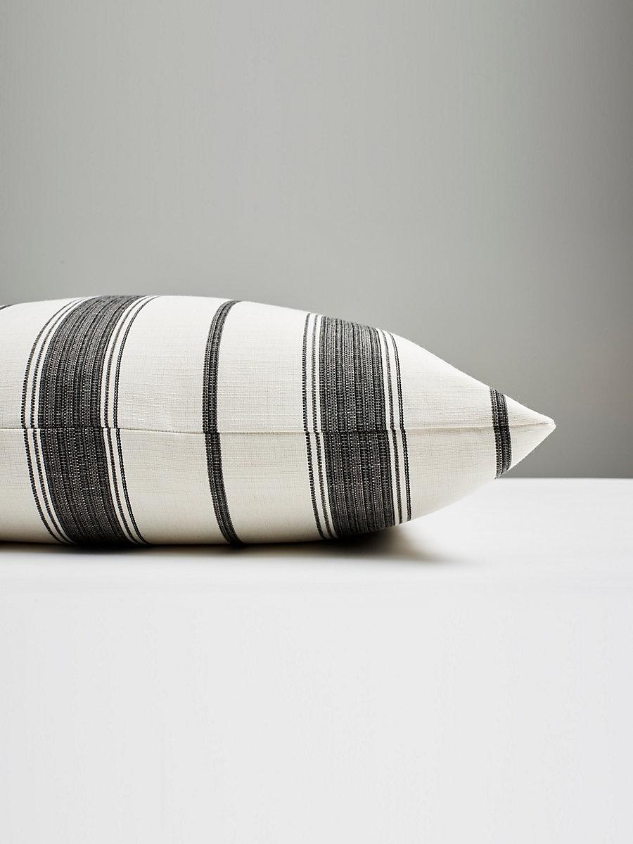 Scalamandre Sconset Outdoor 22 X 22 - Carbon Decorative Pillow