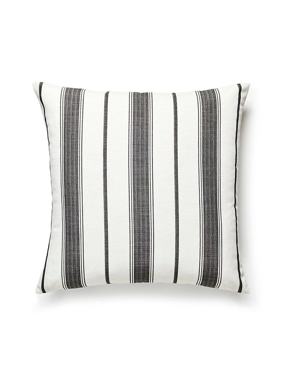 Scalamandre Sconset Outdoor 22 X 22 - Carbon Decorative Pillow