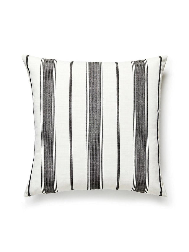 Scalamandre Sconset Outdoor 22 X 22 - Carbon Decorative Pillow