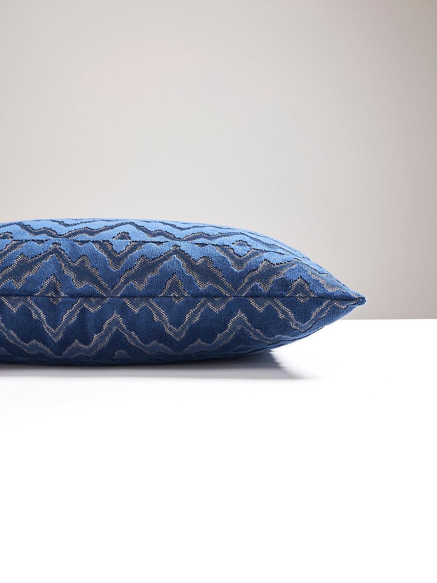 Scalamandre Echo Velvet 22 X 22 - Midnight Sky Decorative Pillow