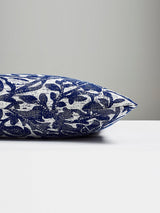 Scalamandre Bali Floral Outdoor 22 X 22 - Ultramarine Decorative Pillow