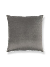 Scalamandre Tigre/Velvet 22 X 22 - Silver & Black / Grey Flannel Decorative Pillow