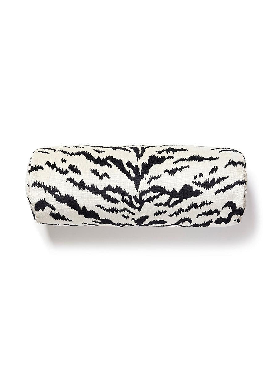Scalamandre Tigre 21 X 7 - Off-White & Black Decorative Pillow