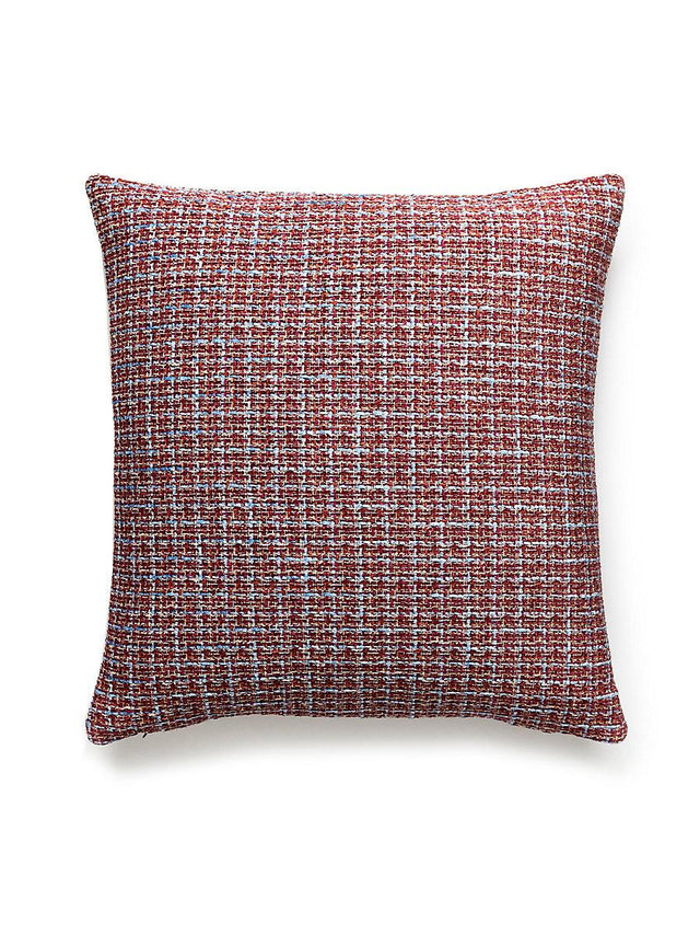 Scalamandre Highland Chenille 22 X 22 - Raspberry Fizz Decorative Pillow