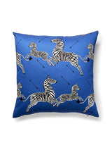 Scalamandre Zebras Petite 22 X 22 - Denim Decorative Pillow