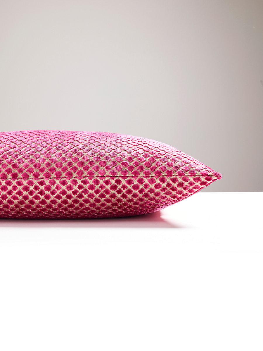 Scalamandre Etosha Velvet 22 X 22 - Framboise Decorative Pillow