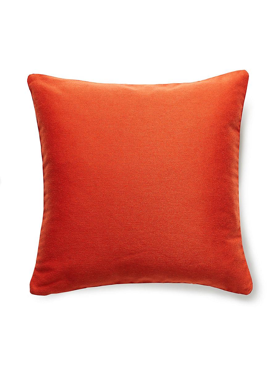 Scalamandre Dapper Flannel 22 X 22 - Salsa Decorative Pillow