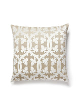 Scalamandre Falk Manor House 22 X 22 - Alabaster Decorative Pillow