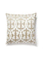Scalamandre Falk Manor House 22 X 22 - Alabaster Decorative Pillow
