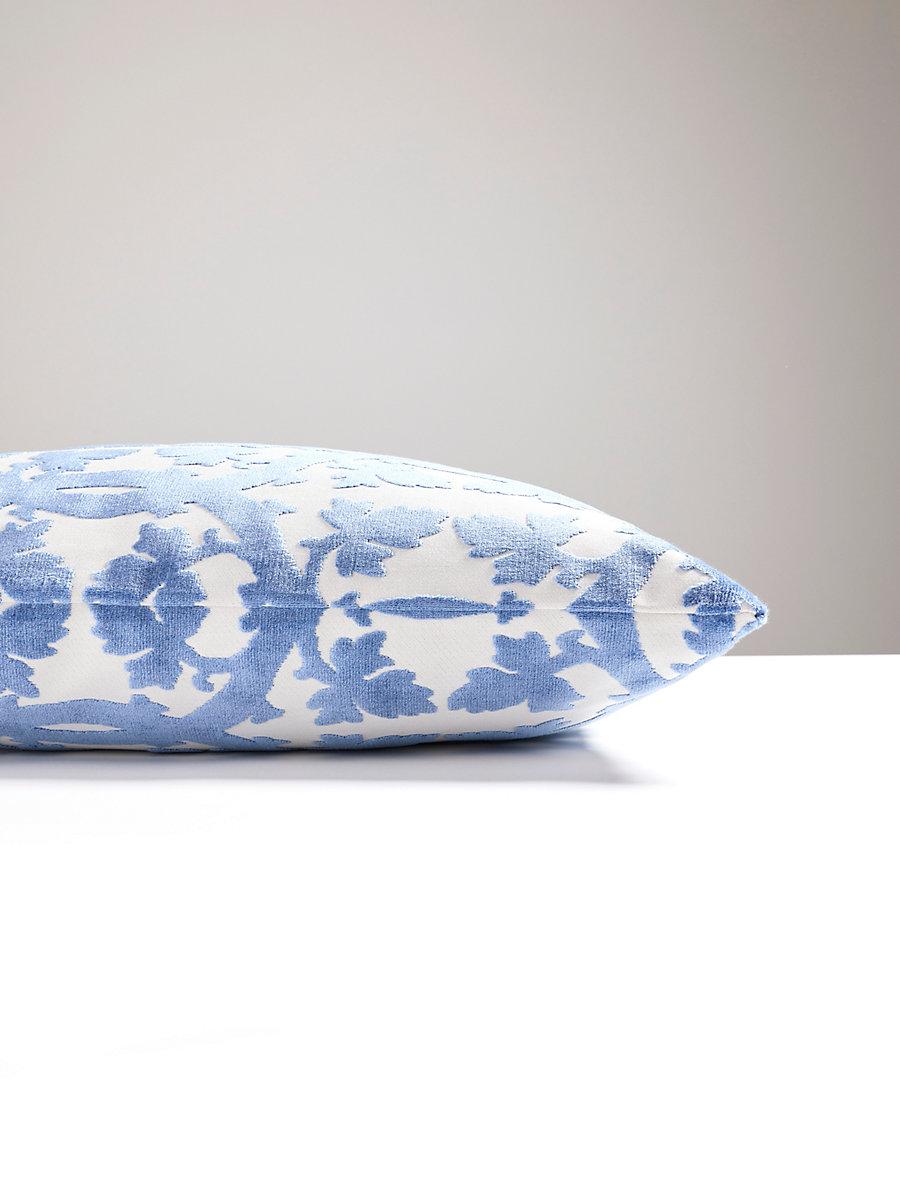 Scalamandre Falk Manor House 22 X 22 - Lapis Decorative Pillow
