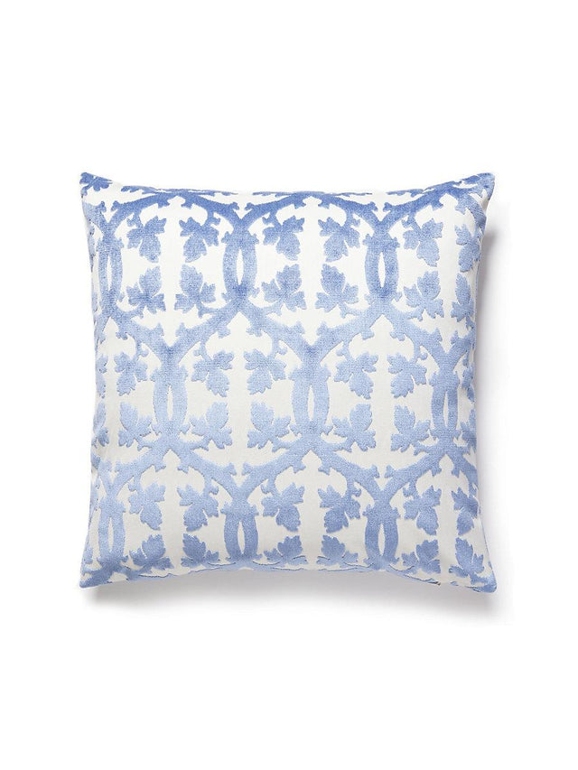 Scalamandre Falk Manor House 22 X 22 - Lapis Decorative Pillow