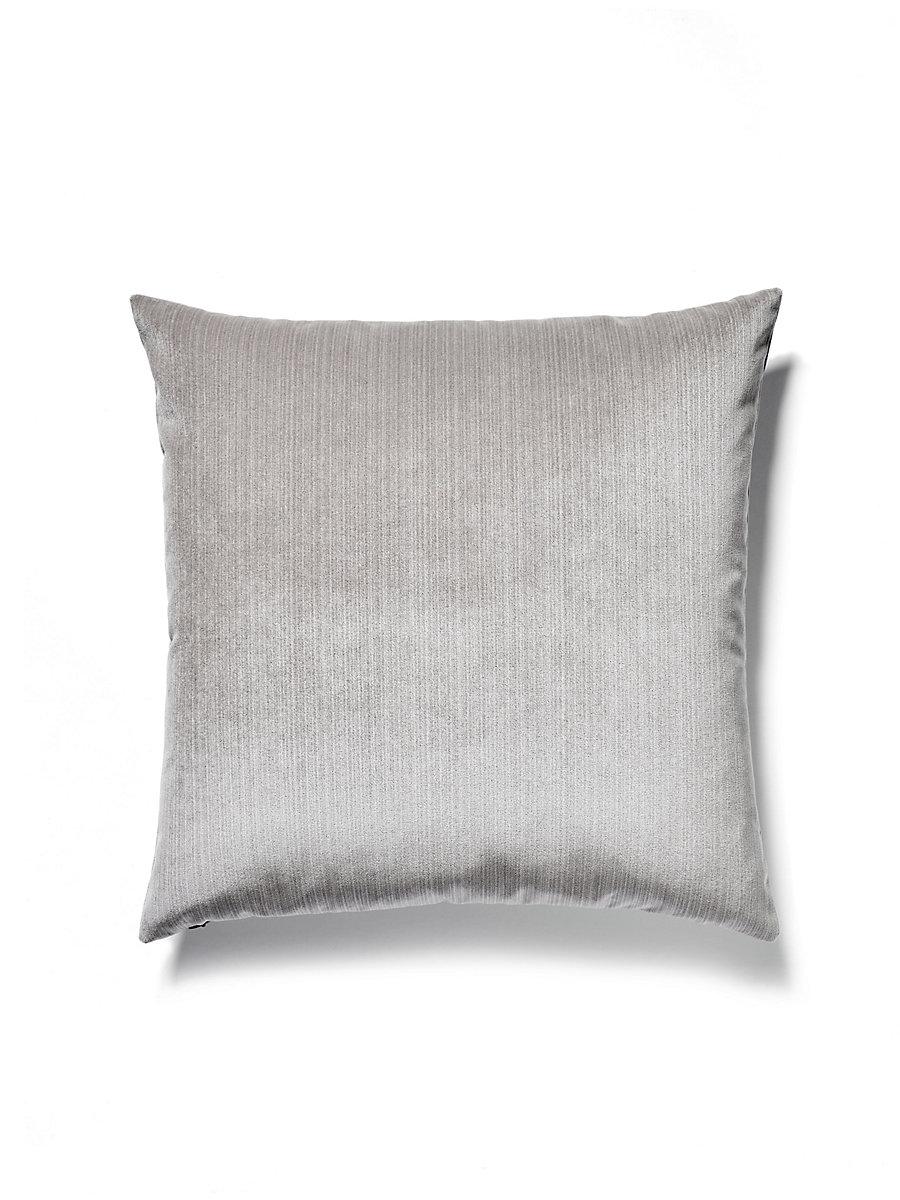 Scalamandre Strie Velvet 22 X 22 - Pewter Decorative Pillow
