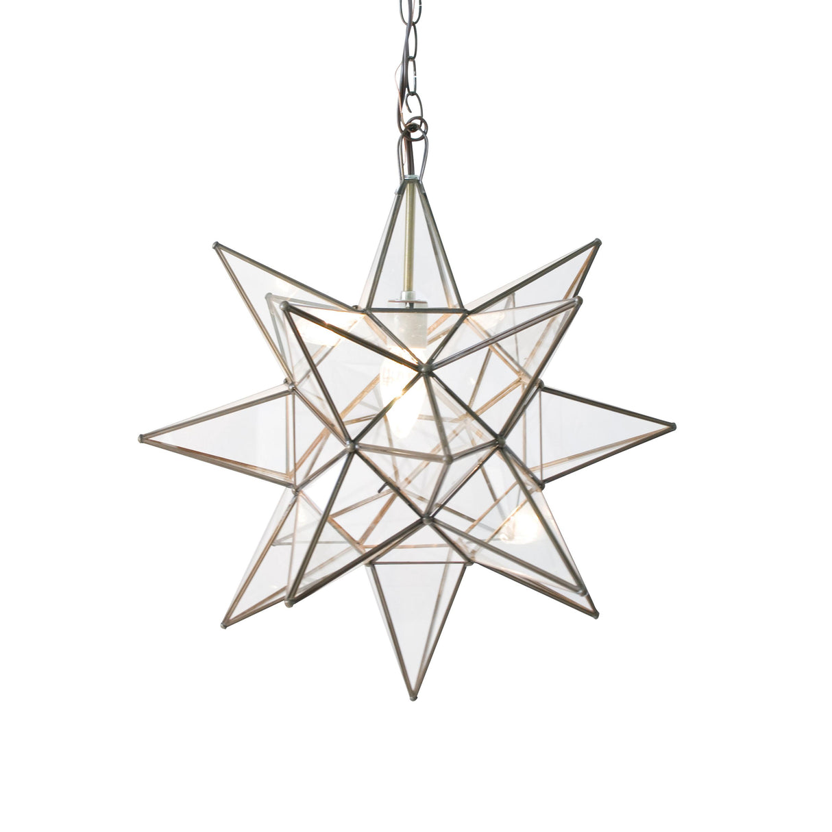 Worlds Away Lg Clear Star Chandelier