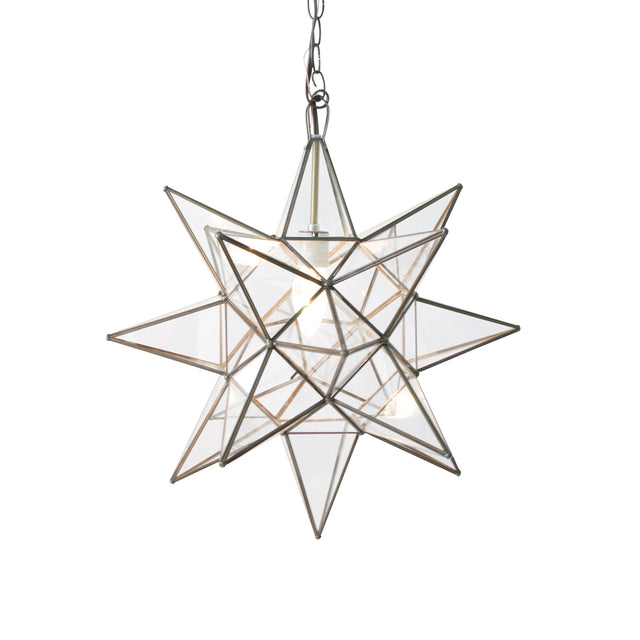 Worlds Away Lg Clear Star Chandelier