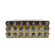 Worlds Away Large Rectangle Brass Box With Resin Appliques