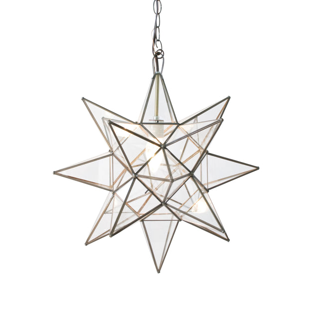 Worlds Away Xl Clear Star Chandelier
