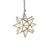 Worlds Away Lg Frosted Star Chandelier
