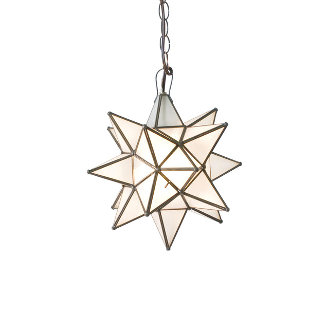 Worlds Away Lg Frosted Star Chandelier