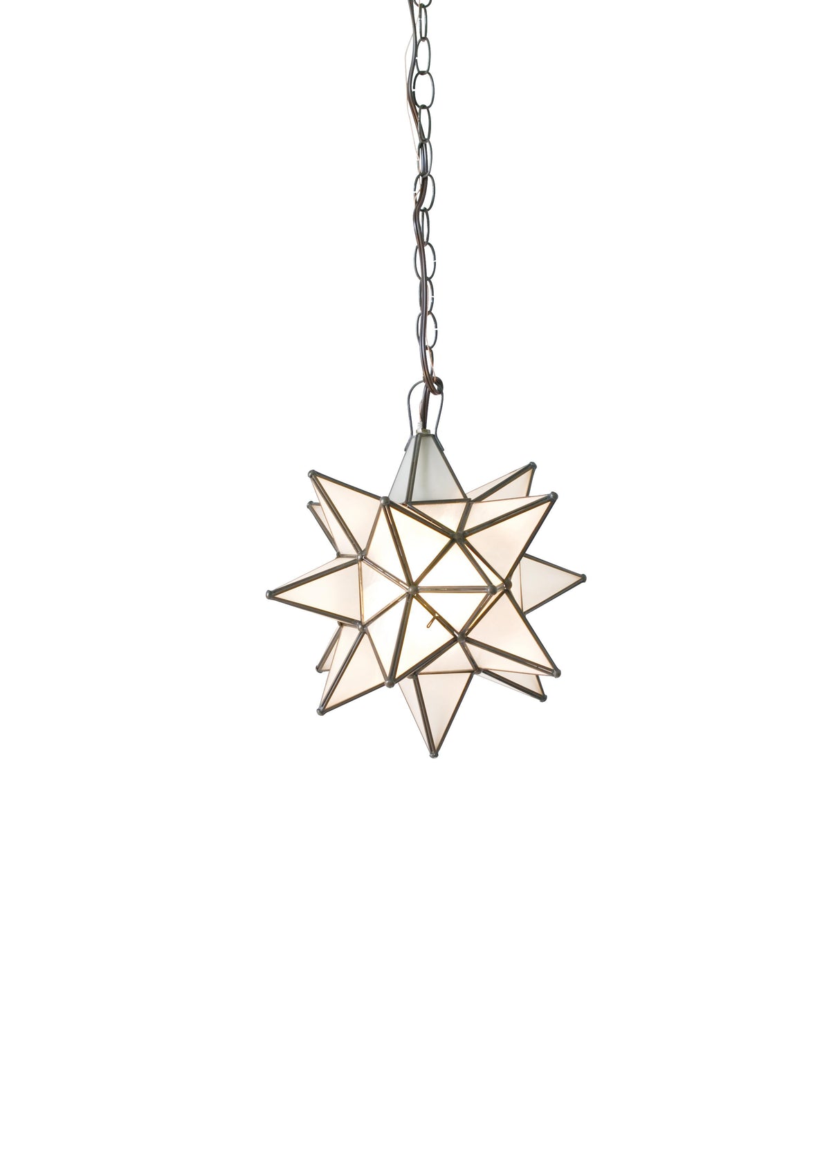 Worlds Away Lg Frosted Star Chandelier