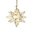 Worlds Away 15" Md Clear Star In Brass