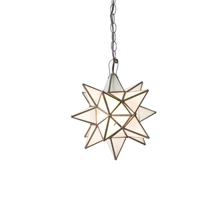 Worlds Away Sm Frosted Star Chandelier