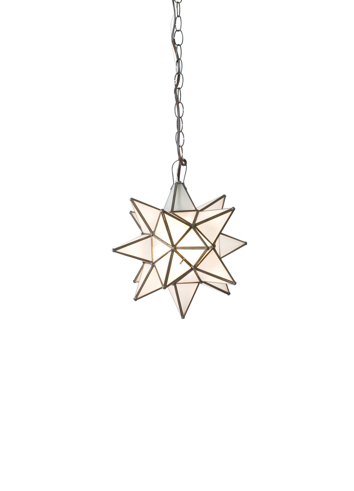 Worlds Away Sm Frosted Star Chandelier