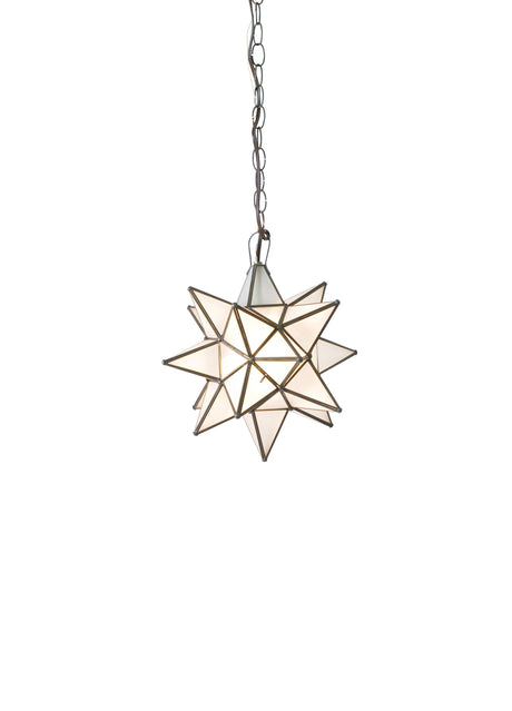 Worlds Away Sm Frosted Star Chandelier