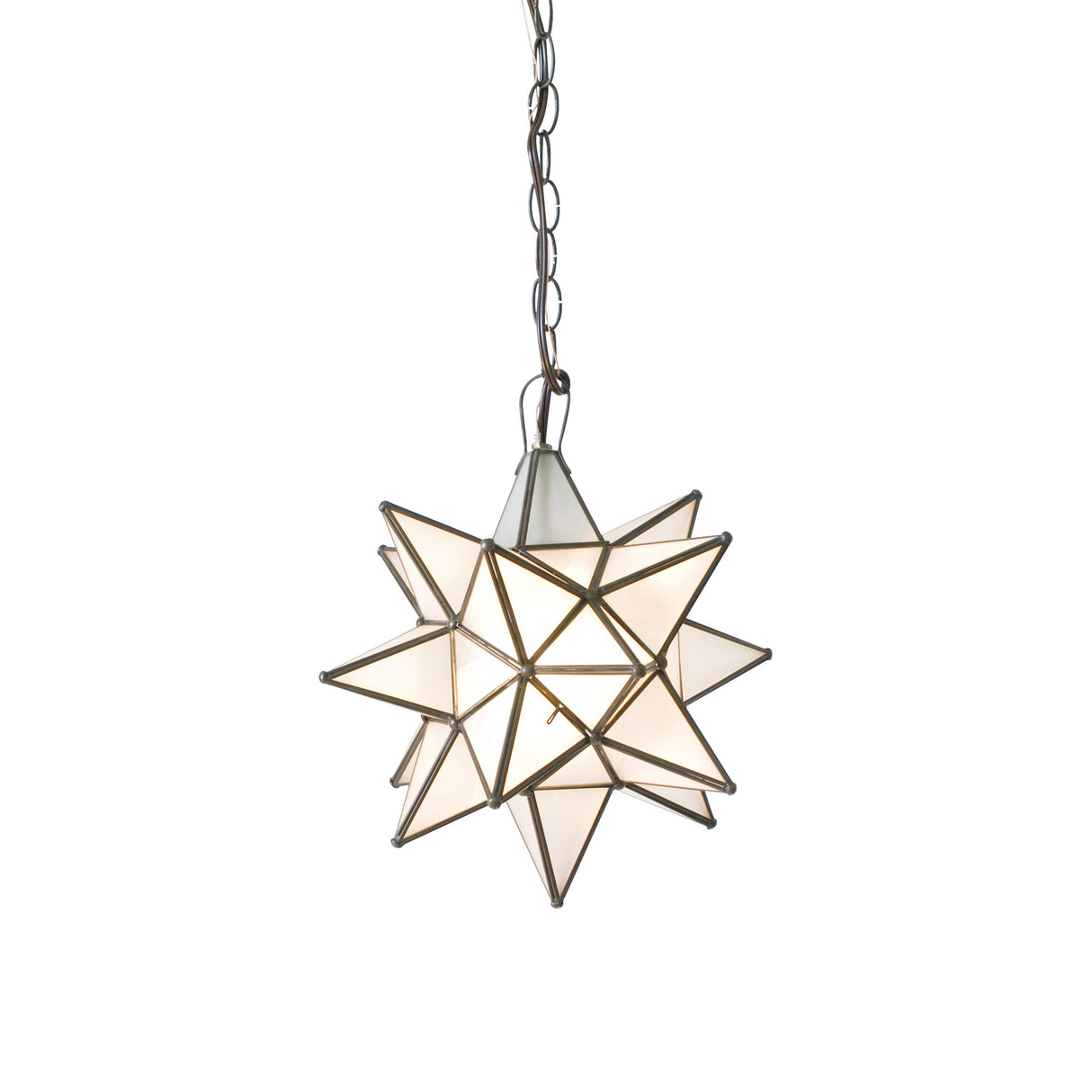 Worlds Away Xl Frosted Star Chandelier