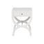 Worlds Away One Drawer Side Table In White Lacquer