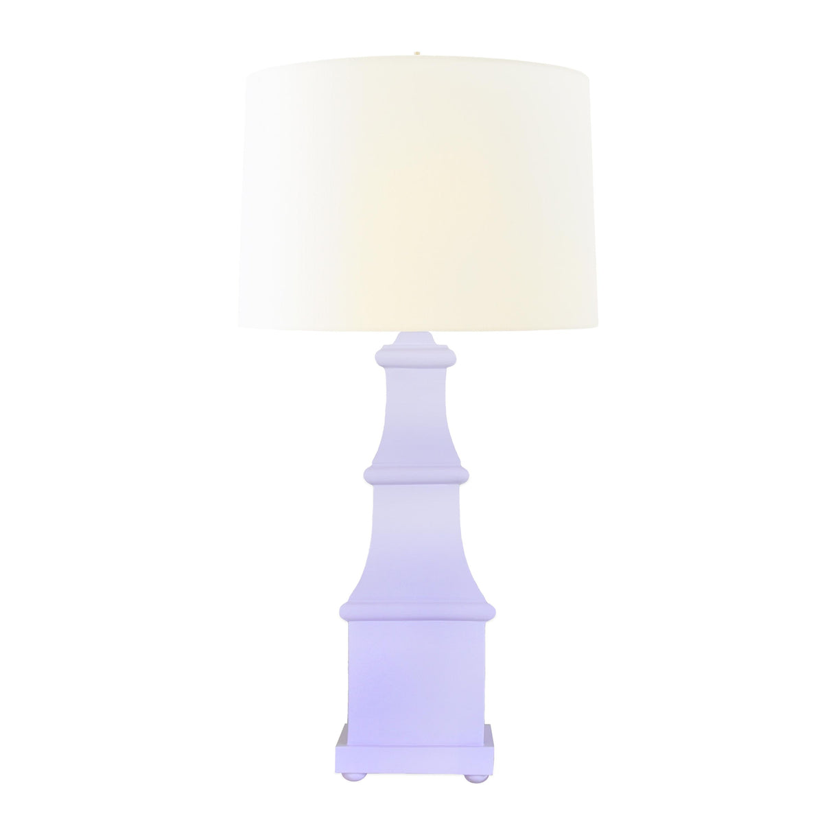 Worlds Away Handpainted Tiered Tole Table Lamp In Lavender