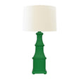 Worlds Away Handpainted Tiered Tole Table Lamp In Green