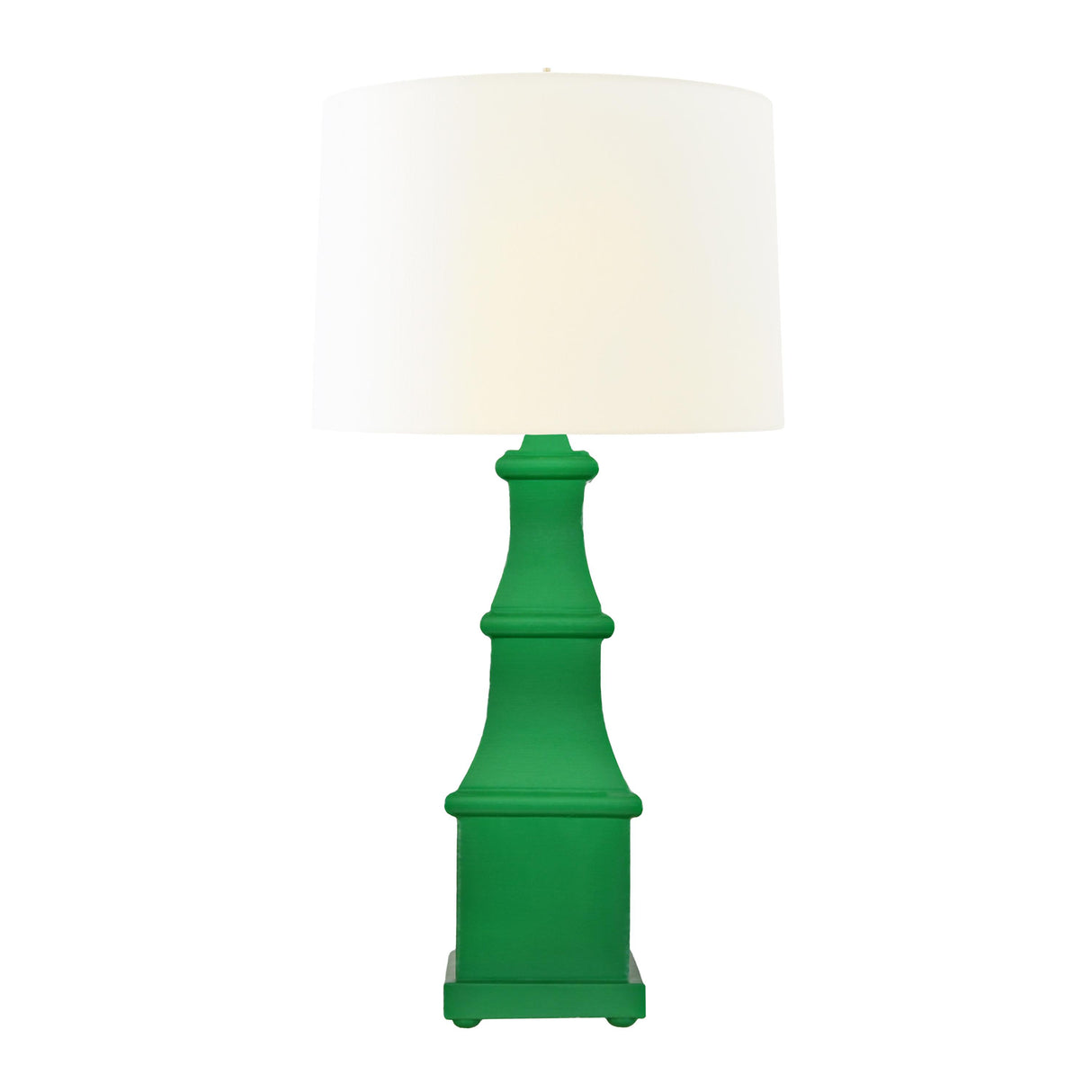 Worlds Away Handpainted Tiered Tole Table Lamp In Green