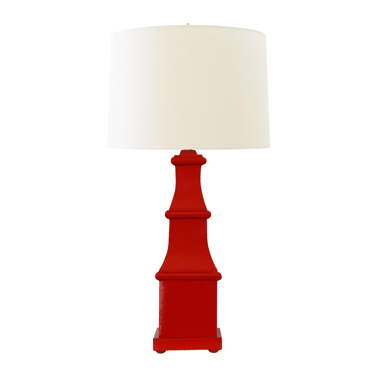 Worlds Away Handpainted Tiered Tole Table Lamp In Red