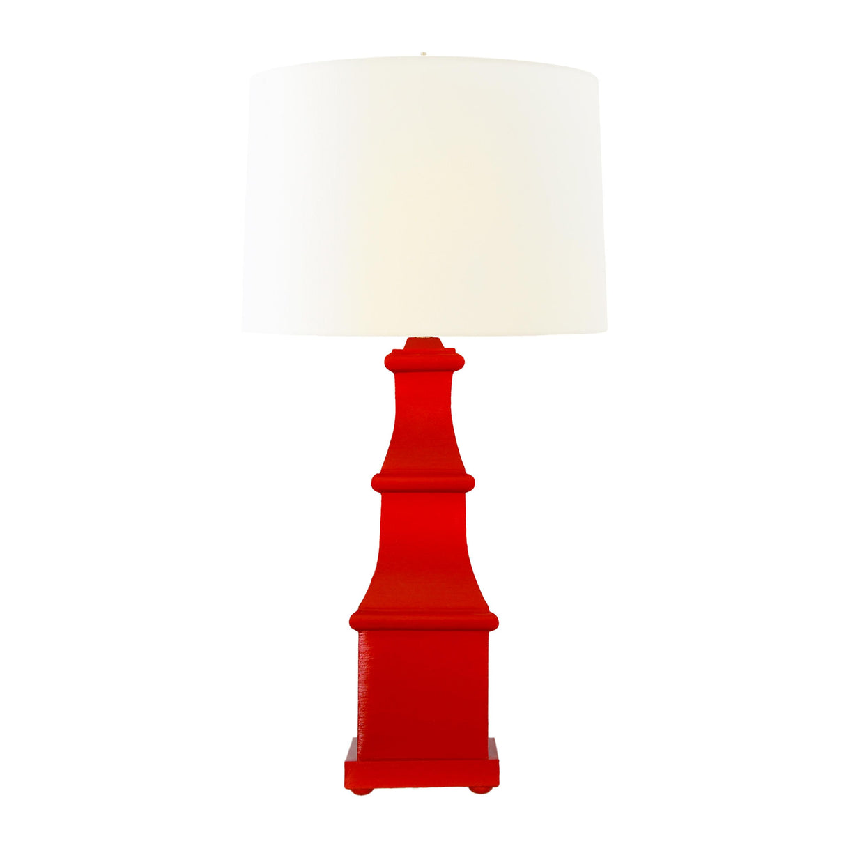 Worlds Away Handpainted Tiered Tole Table Lamp In Red