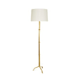 Worlds Away Three Leg Floor Lamp In Gold Leaf